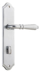 Iver Sarlat  Door Lever Oval Latch Pair, Passage Kit, Privacy Kit , Entrance Kit with High Security Lock - Brushed Chrome