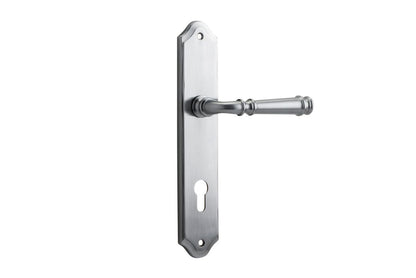 Iver Verona Door Lever Shouldered Latch Pair, Passage Kit, Privacy Kit , Entrance Kit with High Security Lock -Brushed Chrome