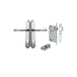 Iver Verona Door Lever Shouldered Latch Pair, Passage Kit, Privacy Kit , Entrance Kit with High Security Lock -Brushed Chrome