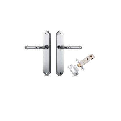 Iver Verona Door Lever Shouldered Latch Pair, Passage Kit, Privacy Kit , Entrance Kit with High Security Lock -Brushed Chrome