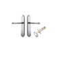 Iver Verona Door Lever Shouldered Latch Pair, Passage Kit, Privacy Kit , Entrance Kit with High Security Lock -Brushed Chrome
