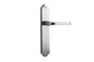 Iver Annecy Door Lever Shouldered Latch Pair, Passage Kit, Privacy Kit , Entrance Kit with High Security Lock -Brushed Chrome