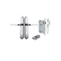 Iver Annecy Door Lever Shouldered Latch Pair, Passage Kit, Privacy Kit , Entrance Kit with High Security Lock -Brushed Chrome