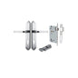 Iver Annecy Door Lever Shouldered Latch Pair, Passage Kit, Privacy Kit , Entrance Kit with High Security Lock -Brushed Chrome