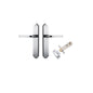 Iver Annecy Door Lever Shouldered Latch Pair, Passage Kit, Privacy Kit , Entrance Kit with High Security Lock -Brushed Chrome