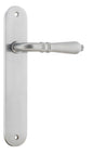 Iver Sarlat  Door Lever Oval Latch Pair, Passage Kit, Privacy Kit , Entrance Kit with High Security Lock - Brushed Chrome
