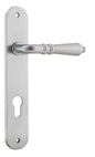 Iver Sarlat  Door Lever Oval Latch Pair, Passage Kit, Privacy Kit , Entrance Kit with High Security Lock - Brushed Chrome