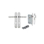 Iver Sarlat  Door Lever Oval Latch Pair, Passage Kit, Privacy Kit , Entrance Kit with High Security Lock - Brushed Chrome