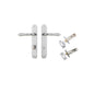 Iver Sarlat  Door Lever Oval Latch Pair, Passage Kit, Privacy Kit , Entrance Kit with High Security Lock - Brushed Chrome