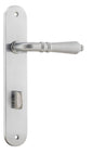 Iver Sarlat  Door Lever Oval Latch Pair, Passage Kit, Privacy Kit , Entrance Kit with High Security Lock - Brushed Chrome