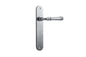 Iver Verona Door Lever Oval Latch Pair, Passage Kit, Privacy Kit , Entrance Kit with High Security Lock - Brushed Chrome
