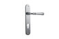 Iver Verona Door Lever Oval Latch Pair, Passage Kit, Privacy Kit , Entrance Kit with High Security Lock - Brushed Chrome