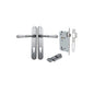 Iver Verona Door Lever Oval Latch Pair, Passage Kit, Privacy Kit , Entrance Kit with High Security Lock - Brushed Chrome