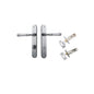 Iver Verona Door Lever Oval Latch Pair, Passage Kit, Privacy Kit , Entrance Kit with High Security Lock - Brushed Chrome