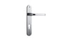 Iver Annecy Door Lever Oval Latch Pair, Passage Kit, Privacy Kit , Entrance Kit with High Security Lock - Brushed Chrome