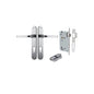 Iver Annecy Door Lever Oval Latch Pair, Passage Kit, Privacy Kit , Entrance Kit with High Security Lock - Brushed Chrome