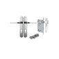 Iver Annecy Door Lever Oval Latch Pair, Passage Kit, Privacy Kit , Entrance Kit with High Security Lock - Brushed Chrome
