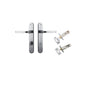 Iver Annecy Door Lever Oval Latch Pair, Passage Kit, Privacy Kit , Entrance Kit with High Security Lock - Brushed Chrome