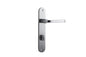 Iver Annecy Door Lever Oval Latch Pair, Passage Kit, Privacy Kit , Entrance Kit with High Security Lock - Brushed Chrome