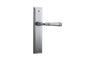 Iver Verona Door Lever Stepped Latch Pair, Passage Kit, Privacy Kit , Entrance Kit with High Security Lock -Brushed Chrome