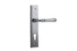 Iver Verona Door Lever Stepped Latch Pair, Passage Kit, Privacy Kit , Entrance Kit with High Security Lock -Brushed Chrome
