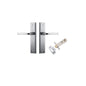 Iver Annecy Door Lever Shouldered Latch Pair, Passage Kit, Privacy Kit , Entrance Kit with High Security Lock -Brushed Chrome