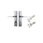 Iver Annecy Door Lever Shouldered Latch Pair, Passage Kit, Privacy Kit , Entrance Kit with High Security Lock -Brushed Chrome