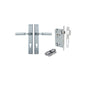 Iver Berlin Door Lever Rectangular Latch Pair, Passage Kit, Privacy Kit , Entrance Kit with High Security Lock - Brushed Chrome