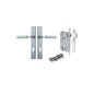 Iver Berlin Door Lever Rectangular Latch Pair, Passage Kit, Privacy Kit , Entrance Kit with High Security Lock - Brushed Chrome