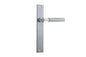 Iver Brunswick  Door Lever Rectangular Latch Pair, Passage Kit, Privacy Kit , Entrance Kit with High Security Lock - Brushed Chrome