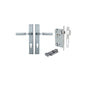 Iver Brunswick  Door Lever Rectangular Latch Pair, Passage Kit, Privacy Kit , Entrance Kit with High Security Lock - Brushed Chrome