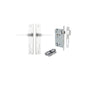 Iver Como  Door Lever Chamfered Latch Pair, Passage Kit, Privacy Kit , Entrance Kit with High Security Lock -Brushed Chrome