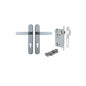 Iver Bronte Door Lever Oval Latch Pair, Passage Kit, Privacy Kit , Entrance Kit with High Security Lock - Brushed Chrome