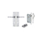 Iver Sarlat  Door Lever Chamfered Latch Pair, Passage Kit, Privacy Kit , Entrance Kit with High Security Lock -Brushed Chrome