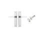 Iver Bronte Door Lever Chamfered Latch Pair, Passage Kit, Privacy Kit , Entrance Kit with High Security Lock - Brushed Chrome
