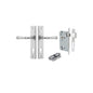 Iver Verona Door Lever Chamfered Latch Pair, Passage Kit, Privacy Kit , Entrance Kit with High Security Lock -Brushed Chrome