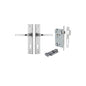 Iver Annecy Door Lever Chamfered Latch Pair, Passage Kit, Privacy Kit , Entrance Kit with High Security Lock -Brushed Chrome
