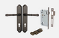 Iver Verona Door Lever 10718 Shouldered Backplate Signature Brass - Passage ,Privacy & Entrance
