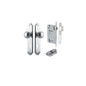 Iver Paddington  Door Knob Shouldered Latch Pair, Passage Kit, Privacy Kit , Entrance Kit with High Security Lock - Brushed Chrome