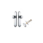 Iver Paddington  Door Knob Shouldered Latch Pair, Passage Kit, Privacy Kit , Entrance Kit with High Security Lock - Brushed Chrome