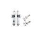 Iver Paddington  Door Knob Shouldered Latch Pair, Passage Kit, Privacy Kit , Entrance Kit with High Security Lock - Brushed Chrome
