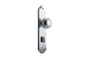 Iver Paddington  Door Knob Shouldered Latch Pair, Passage Kit, Privacy Kit , Entrance Kit with High Security Lock - Brushed Chrome