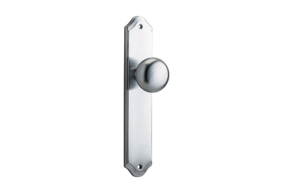 Iver Cambridge Door Knob Shouldered Latch Pair, Passage Kit, Privacy Kit , Entrance Kit with High Security Lock -Brushed Chrome