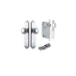 Iver Cambridge Door Knob Shouldered Latch Pair, Passage Kit, Privacy Kit , Entrance Kit with High Security Lock -Brushed Chrome