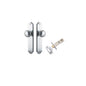 Iver Cambridge Door Knob Shouldered Latch Pair, Passage Kit, Privacy Kit , Entrance Kit with High Security Lock -Brushed Chrome