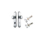 Iver Cambridge Door Knob Shouldered Latch Pair, Passage Kit, Privacy Kit , Entrance Kit with High Security Lock -Brushed Chrome