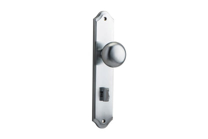 Iver Cambridge Door Knob Shouldered Latch Pair, Passage Kit, Privacy Kit , Entrance Kit with High Security Lock -Brushed Chrome