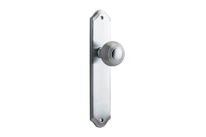 Iver Guildford Door Knob Shouldered Latch Pair, Passage Kit, Privacy Kit , Entrance Kit with High Security Lock -Brushed Chrome