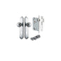 Iver Guildford Door Knob Shouldered Latch Pair, Passage Kit, Privacy Kit , Entrance Kit with High Security Lock -Brushed Chrome