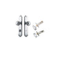 Iver Guildford Door Knob Shouldered Latch Pair, Passage Kit, Privacy Kit , Entrance Kit with High Security Lock -Brushed Chrome